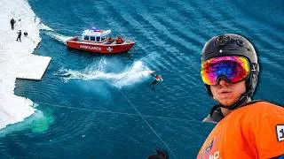 Miniature : Jusqu’à quelle distance peut on glisser sur l'eau en ski ?   - Défis Foly