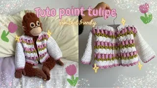 Miniature : TUTO CROCHET: LE POINT TULIPE 🌷🧶✨