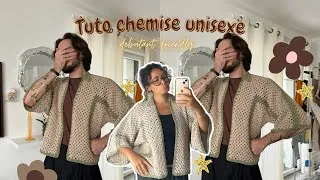 Miniature : TUTO CROCHET: LA CHEMISE UNISEXE (hexagon granny) 🧶 #crochet 