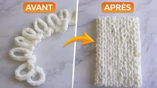 Miniature : Tricoter avec les doigts 🧶 transformation facile AVANT / APRÈS