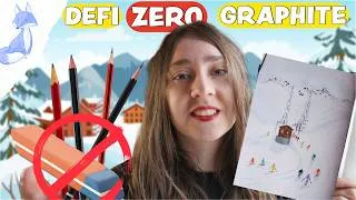Miniature : TUTO Station de Ski ⛷️ AQUARELLE 🎨 SANS Crayon Graphite ✏️