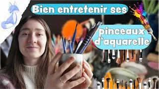 Miniature : Comment bien entretenir ses 🖌️ Pinceaux d'Aquarelle 🖌️