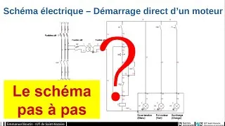 Miniature : Schéma électrique - démarrage direct de moteur - pas à pas