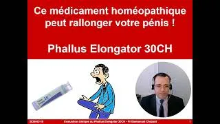 Miniature : Phallus Elongator 30CH : ce médicament homéopathique rallonge le pénis !