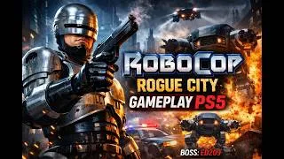 Miniature : ROBOCOP : Rogue City ED 209 Boss 🎮🍿🎮 #gameplay #ps5 #gaming