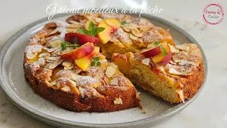 Miniature : Gâteau à la pêche maison : moelleux, léger et prêt en 10 minutes de préparation