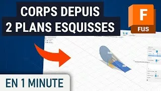 Miniature : Construire un corps à partir de 2 plans/esquisses sur Fusion