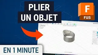 Miniature : Comment plier/courber un objet sur Fusion