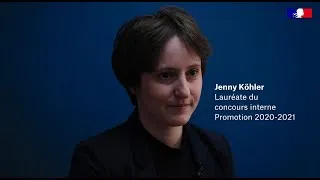 Miniature : Jenny Köhler, lauréate du concours interne, élève de la promotion Aimé Césaire (2020-2021)