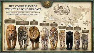 Miniature : Big Cats Size Comparison (LIVING EXTINCT) 2026 🐅🐆🐯🦁🐈