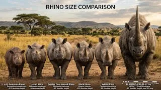 Miniature : Rhino Size Comparison (LIVING EXTINCT) 2026🦏