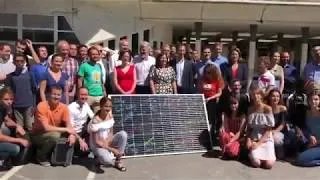 Miniature : Anne Hidalgo inaugure la première centrale solaire citoyenne dans Paris