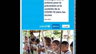 Miniature : Key Messages and Actions for COVID 19 Prevention and Control in Schools French
