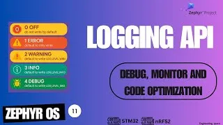 Miniature : Zephyr OS :  debugger les applications zephyr avec le module logging