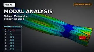 Miniature : ANSYS FEA TUTORIAL #3 | Modal Analysis | Natural Modes of Cylindrical Shell