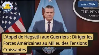 Miniature : L'Appel de Hegseth aux Guerriers : Diriger les Forces Américaines au Milieu des Tensions Croissantes