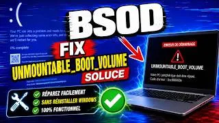 Miniature : TUTO - Ecran bleu de la mort - UNMOUNTABLE BOOT VOLUME Fix / Soluce