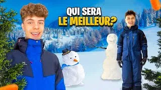 Miniature : QUI FERA LE MEILLEUR BONHOMME DE NEIGE !!