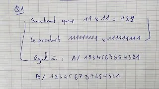 Miniature : Concours ENSA 2022 Mathématiques : Question 1 - Résolution sur le produit de deux nombres