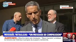 Miniature : Meurtre dans une mosquée (Gard): la réaction du procureur de la République d'Alès (Abdelkrim Grini)