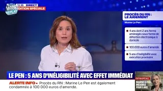 Miniature : Procès du RN : Marine Le Pen condamnée à 5 ans d'inéligibilité avec exécution immédiate.