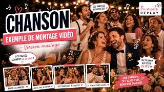Miniature : Chanson mariage | Exemple de montage vidéo surprise pour les mariés