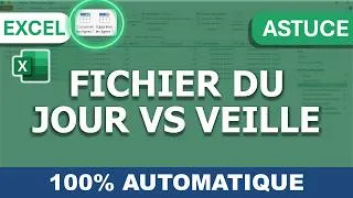 Miniature : Excel: Comparer le fichier du jour et de la veille (Sans coder !)