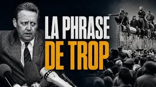 Miniature : L’ERREUR qui CHANGEA L’HISTOIRE - LA CHUTE DU MUR DE BERLIN en 5 grands principes