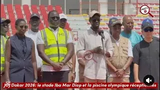 Miniature : JOJ Dakar 2026: le stade Iba Mar Diop et la Piscine olympique réceptionnés par le Président…