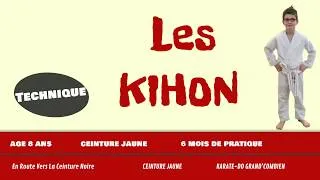 Miniature : Les Kihon - Gammes du Karatéka Karaté-Do Shotokan - Cours débutant pour Ceinture Jaune de Karaté