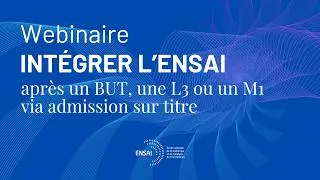 Miniature : Intégrer l'ENSAI via admission sur titre après un BUT, une L3 ou un M1