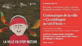 Miniature : Cinématique de la Ville / La Ville en stop motion : "Ça valdingue au val d'Aran"