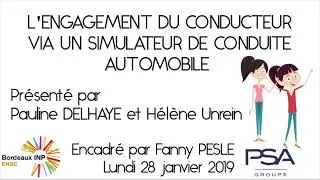 Miniature : [ PFE 2019 ] Le stress en conduite automobile par P. Delhaye & H. Unrein
