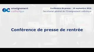Miniature : Conférence de presse de rentrée - Questions/réponses - 2026