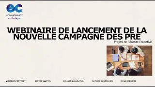 Miniature : Webinaire n°81 - Lancement de la nouvelle campagne des PRE