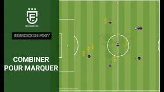 Miniature : Exercice de foot jeu combiner pour marquer