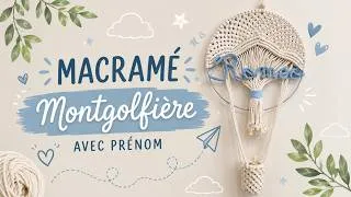 Miniature : DIY MACRAME I Montgolfière II Hot air balloon