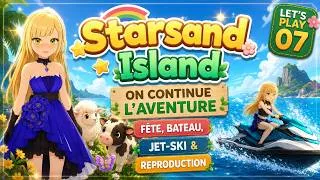 Miniature : Starsand Island 🌴 | Fête de la plage, bateau, jet-ski & reproduction ! | Let's Play 07 #cozy #gaming