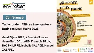 Miniature : Table ronde | Filières émergentes - Bâtir des Deux Mains 2025