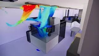 Miniature : EOLIOS – Simulation CFD | Étude de contamination – Lignes de production pharmaceutique