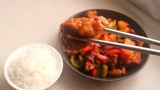 Miniature : Ma recette secrète :  Porc sauce aigre douce à la cantonaise
