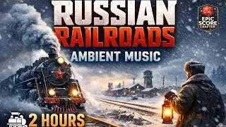 Miniature : Russian Railroads Ambient Music 🚂❄️ Snowy Train Atmosphere for Focus, Strategy & Deep Work (2 Hours)