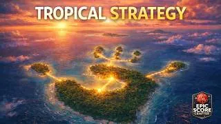 Miniature : Kahuna Board Game Music 🌴 Tropical Strategy Ambience for Focus & Relaxed Gameplay