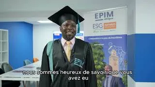 Miniature : Témoignage de M. Thalis KAYEYE, lauréat du Master In International Business - Management de projet