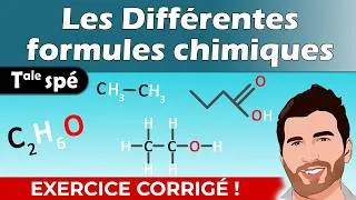 Miniature : Brute, Semi-développée, Topologique : Comment représenter une molécule ? 📝 (Exercice corrigé)