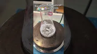Miniature : ⚗️Principe de la RECRISTALLISATION 🥼 ECE - TP de chimie du BAC #bac2026 #physiquechimie #ece