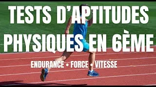 Miniature : Les Tests d'aptitudes physiques des élèves de 6ème