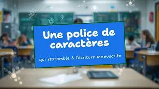 Miniature : Une police de caractère qui ressemble à l'écriture manuscrite