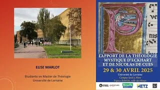 Miniature : Elise MARLOT (M1-Théologie), La figure du Juste chez Maître Eckhart, Metz, 30 avril 2025