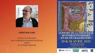 Miniature : Dr Christian JUNG, Théologie négative et psychologie négative de Maître Eckhart, Metz, 30 avril 2025
